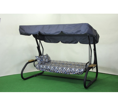 Садова гойдалка GreenGard Ясмін, сіро-синя