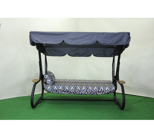 Садова гойдалка GreenGard Ясмін, сіро-синя