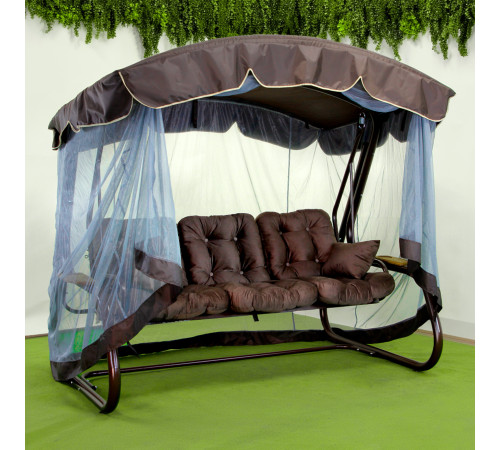 Садова гойдалка GreenGard Аланія, коричнева