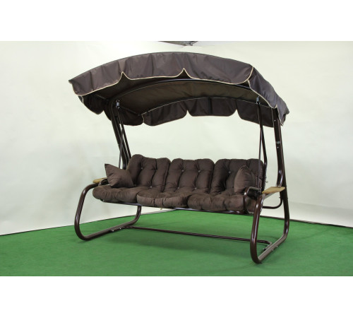 Садова гойдалка GreenGard Аланія, коричнева