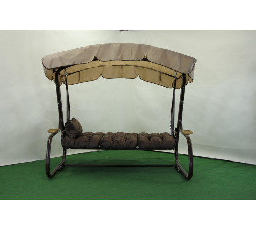 Садова гойдалка GreenGard 059 Аланія, коричнево-бежева