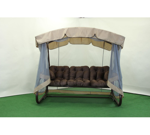 Садова гойдалка GreenGard 059 Аланія, коричнево-бежева