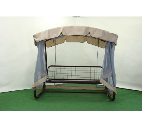 Садова гойдалка GreenGard Аланія Solo, коричнево-бежева