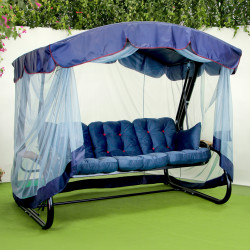 Садова гойдалка GreenGard 052 Афіна, чорно-синя