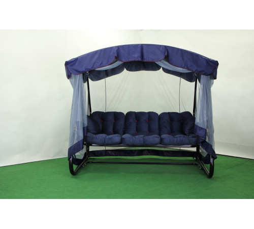 Садова гойдалка GreenGard 052 Афіна, чорно-синя