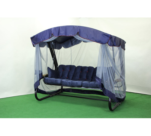 Садова гойдалка GreenGard 052 Афіна, чорно-синя