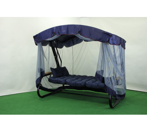 Садова гойдалка GreenGard 052 Афіна, чорно-синя