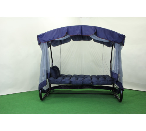 Садова гойдалка GreenGard 052 Афіна, чорно-синя