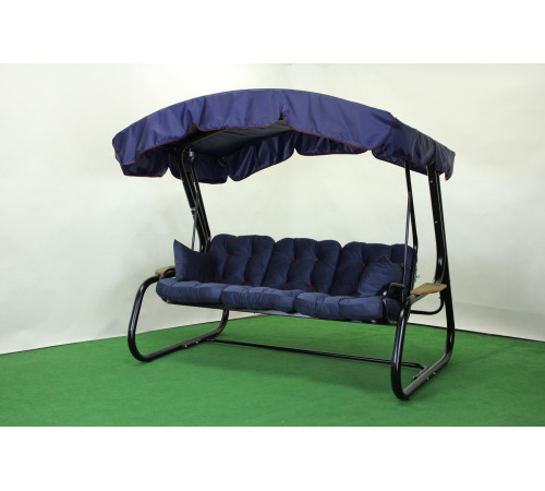 Садова гойдалка GreenGard 052 Афіна, чорно-синя