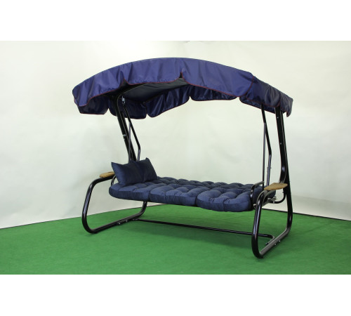 Садова гойдалка GreenGard 052 Афіна, чорно-синя