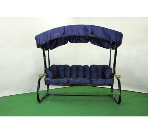 Садова гойдалка GreenGard 052 Афіна, чорно-синя