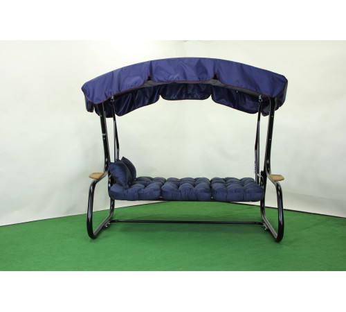 Садова гойдалка GreenGard 052 Афіна, чорно-синя