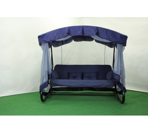 Садова гойдалка GreenGard Афіна Solo, чорно-синя