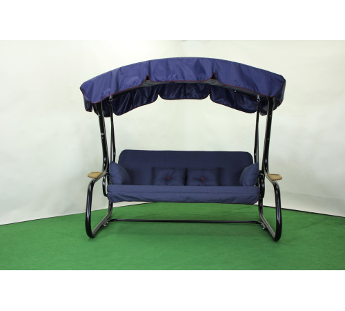 Садова гойдалка GreenGard Афіна Solo, чорно-синя