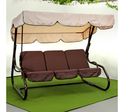 Садова гойдалка GreenGard 009 Бренда, коричнево-бежева