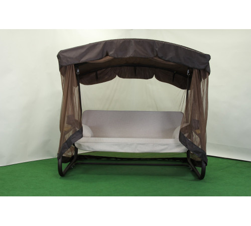 Садова гойдалка GreenGard Домініка Solo, коричнево-бежева