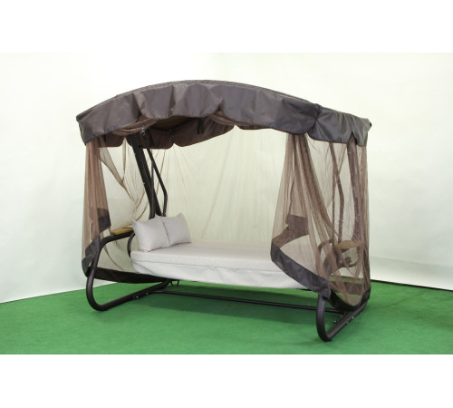 Садова гойдалка GreenGard Домініка Solo, коричнево-бежева