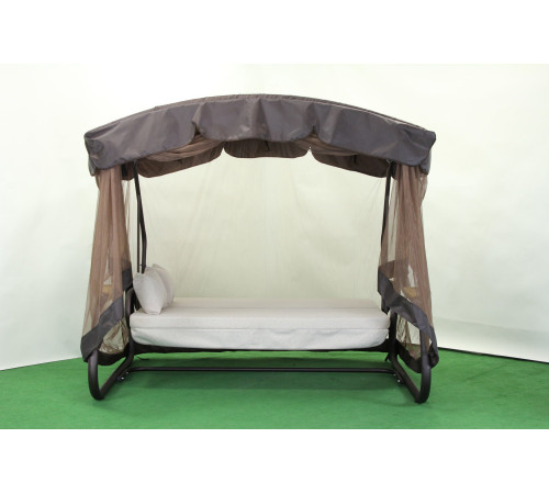 Садова гойдалка GreenGard Домініка Solo, коричнево-бежева