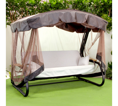 Садова гойдалка GreenGard Домініка Solo, коричнево-бежева