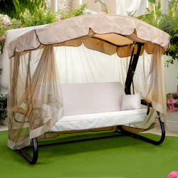 Садова гойдалка GreenGard Камалія Solo, бежева