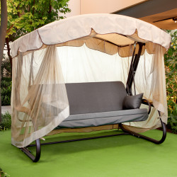 Садова гойдалка GreenGard 070 Камалія Solo, коричнево-бежева