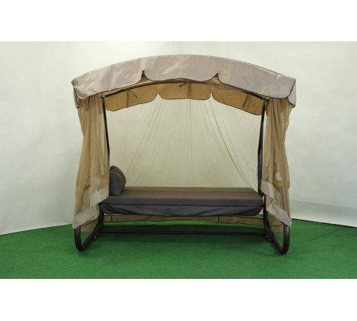 Садова гойдалка GreenGard Камалія Solo, коричнево-бежева