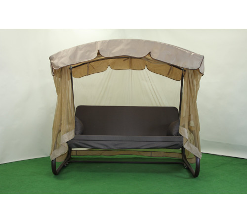 Садова гойдалка GreenGard Камалія Solo, коричнево-бежева