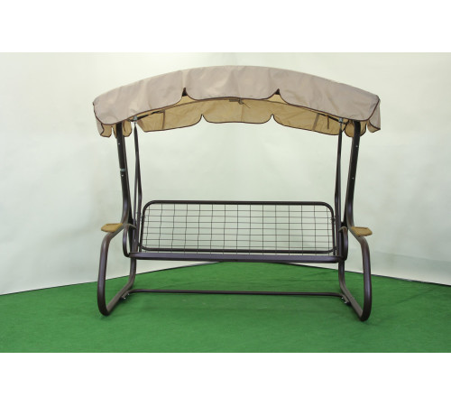 Садова гойдалка GreenGard Камалія Solo, коричнево-бежева