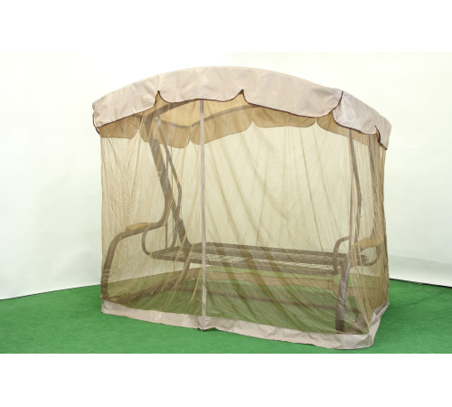 Садова гойдалка GreenGard Камалія Solo, коричнево-бежева