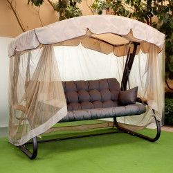 Садова гойдалка GreenGard 078 Камалія Air, коричнево-бежева