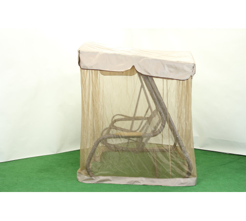 Садова гойдалка GreenGard Камалія Air, коричнево-бежева