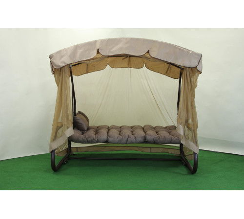 Садова гойдалка GreenGard Камалія, коричнево-бежева