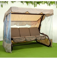 Садова гойдалка GreenGard Брауні, коричнево-бежева