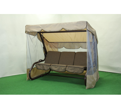 Садова гойдалка GreenGard Брауні, коричнево-бежева