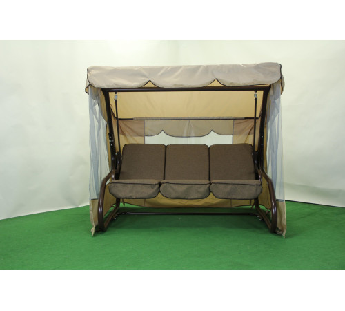 Садова гойдалка GreenGard Брауні, коричнево-бежева