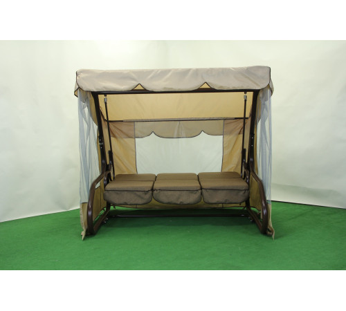 Садова гойдалка GreenGard Брауні, коричнево-бежева