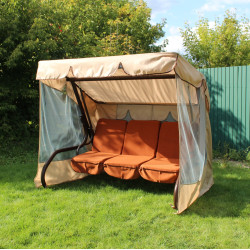 Садова гойдалка GreenGard 090 Брауні, коричнево-бежева