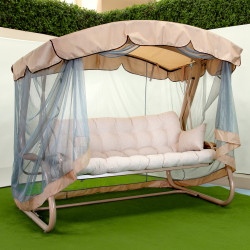 Садова гойдалка GreenGard Валенсія Air, бежева