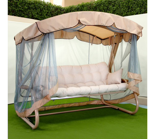 Садова гойдалка GreenGard Валенсія Air, бежева