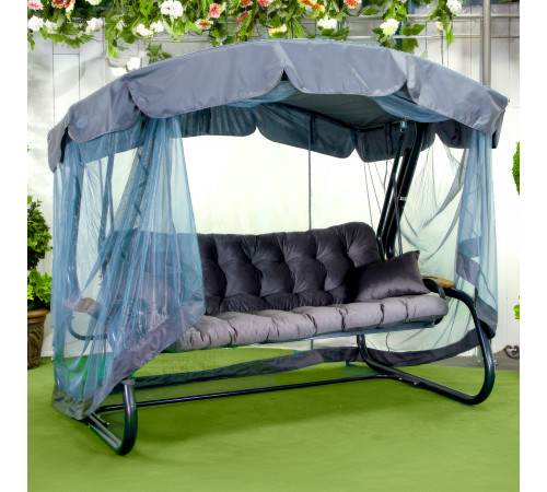 Садова гойдалка GreenGard Граф Air, сіра