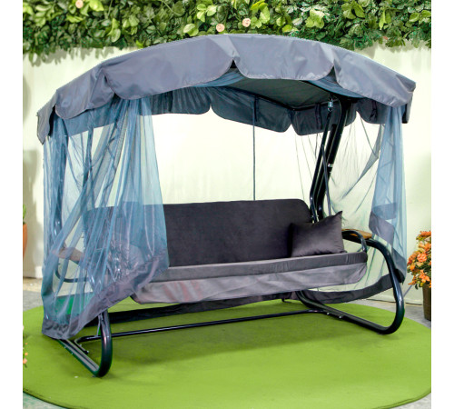 Садова гойдалка GreenGard Граф Solo, сіра