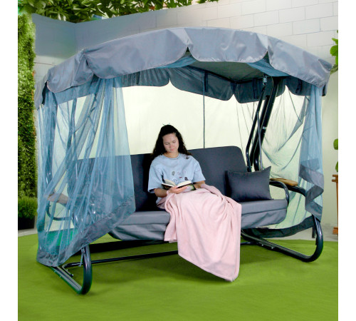 Садова гойдалка GreenGard Граф Solo, сіра