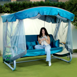 Садова гойдалка GreenGard Сивілія Solo, блакитна