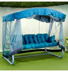 Садова гойдалка GreenGard Сивілія, блакитна