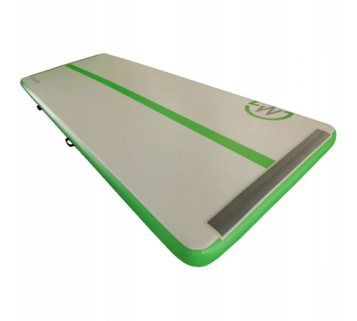 Мат гімнастичний надувний MASTER 400 x 150 x 20 cм, сіро-зелений