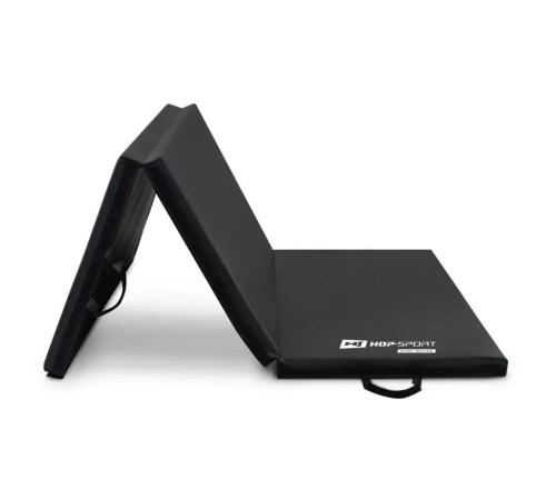 Мат гімнастичний Hop-Sport HS-095FM, 183 х 90 х 5 см, чорний