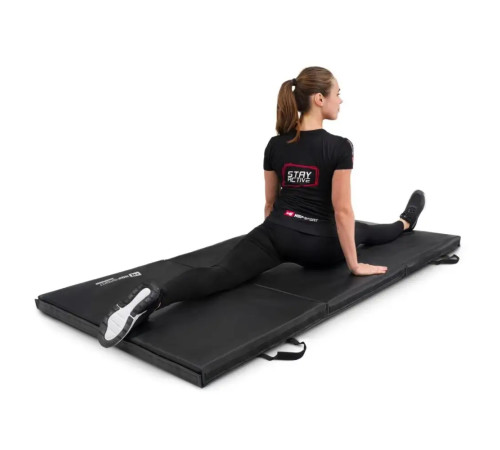 Мат гімнастичний Hop-Sport HS-095FM, 183 х 90 х 5 см, чорний