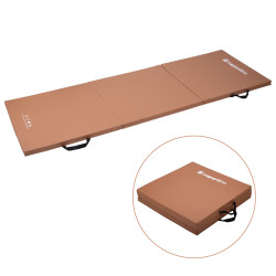 Мат гімнастичний inSPORTline Trifold, 195 x 90 x 5 см, коричневий