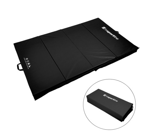 Мат гімнастичний inSPORTline Kvadfold, 200 x 120 x 5 см, чорний