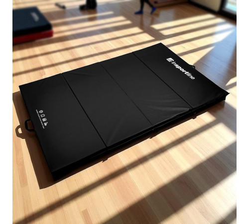 Мат гімнастичний inSPORTline Kvadfold, 200 x 120 x 5 см, чорний